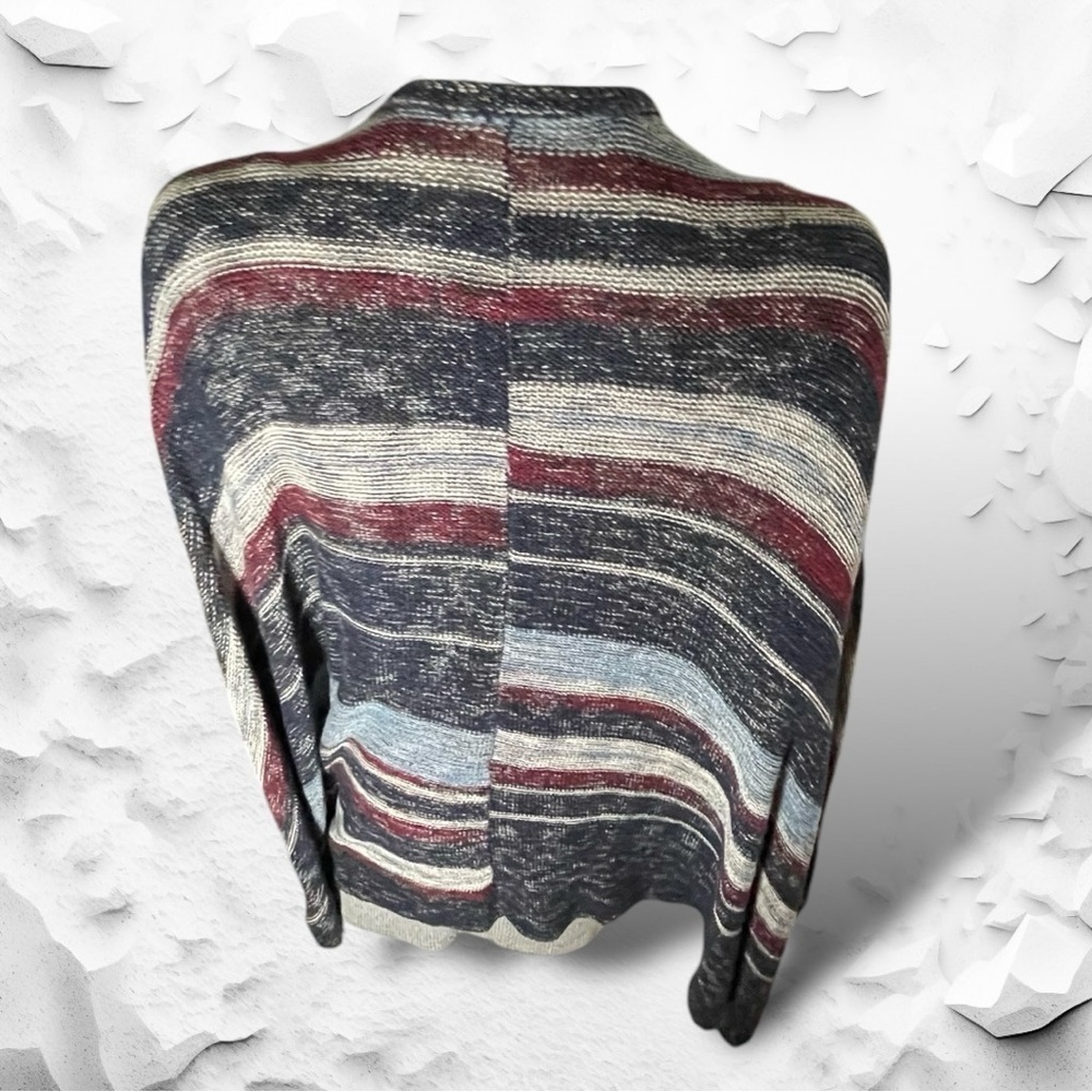 Free People The Big Trail Asymmetrical Poncho Cardigan Sweater Poncho Size Small - Picture 11 of 16